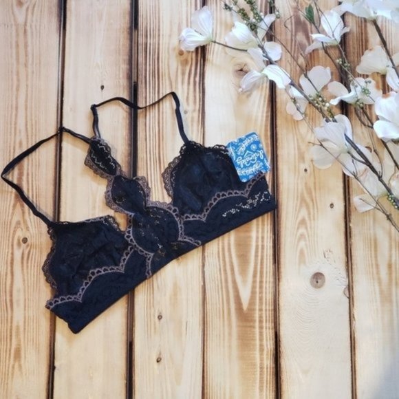 Free People Lace Slow Dance Bra in Black - Picture 4 of 4